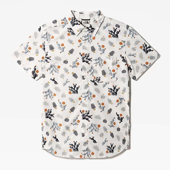The North Face Other - The North Face White Cactus Print Casual Button Down Shirt